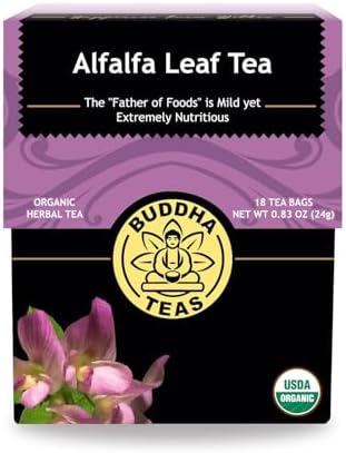 Buddha Teas Organic Alfalfa Leaf Tea - Herbal Tea, Caffeine Free