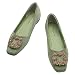 Produktbild C.Paravano Damen Schuhe Ballerinas I Damen Ballerinas Grün I Wildleder Flache Schuhe I Schuhe Damen Ballerina I Schwarze Ballerina Damen (Grün Bling)