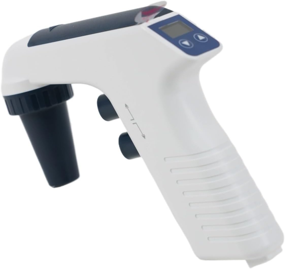 Automated Digital Pipettor Pipette Filler Laboratory Hospital Use Small Round Base Liquid Dosing Dispenser 6 Shift