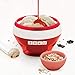 ZOKU Ice Cream Maker, Compact Make and Serve Bowl with Stainless Steel Freezer Core Creates Soft Serve, Frozen Yogurt, Ice Cream and More in Minutes, BPA-free, Red