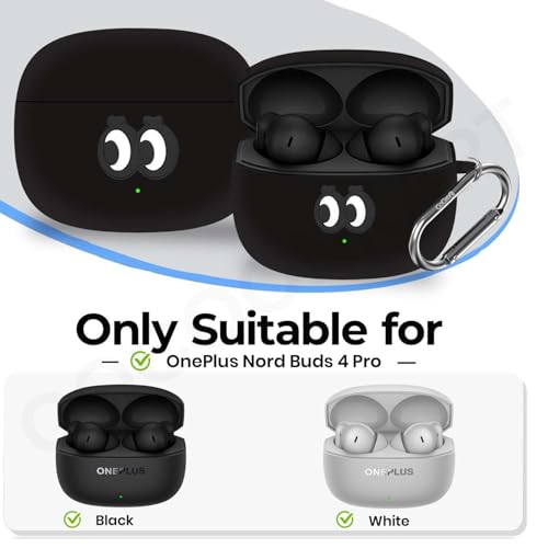Image of Soft Silicone Case Cover for OnePlus Nord Buds 4 Pro (Black Eye)