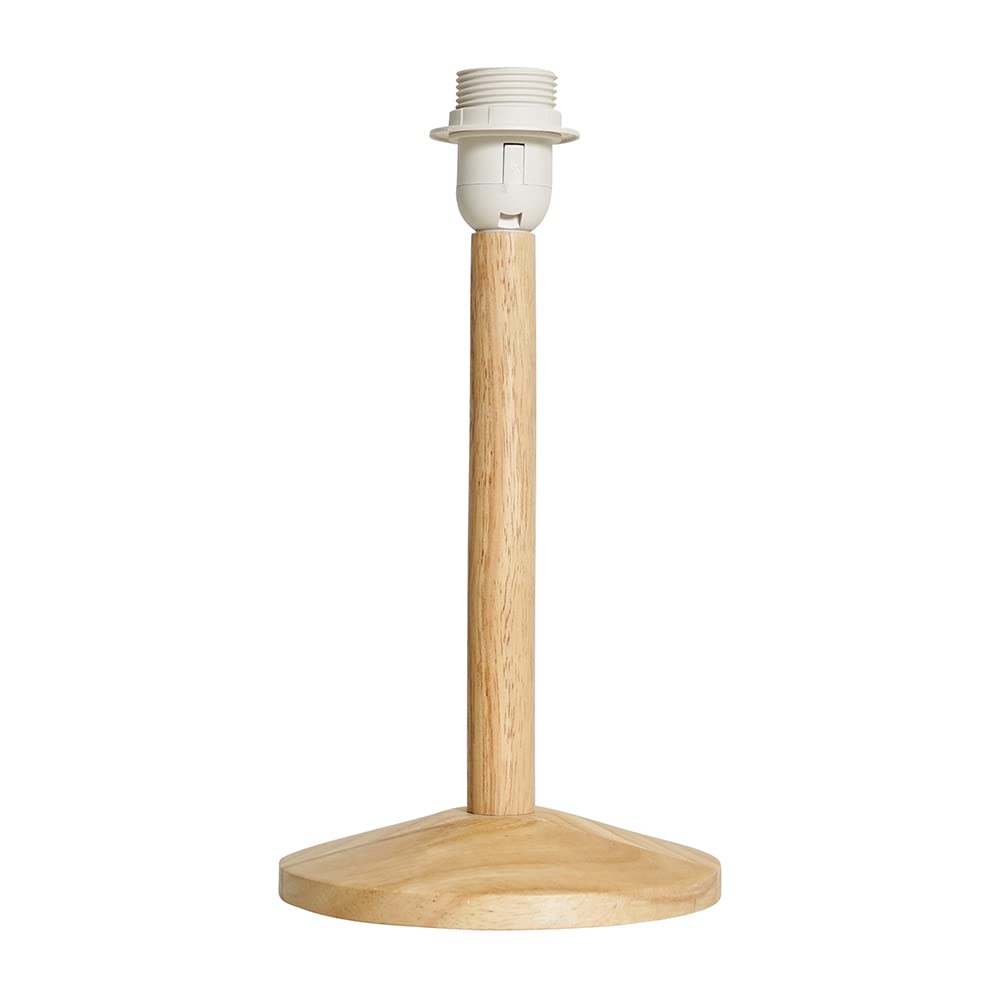 MiniSun | Single Stem Natural Light Wood Table Lamp Base | Table Lamps, Home Décor & Improvement Essential