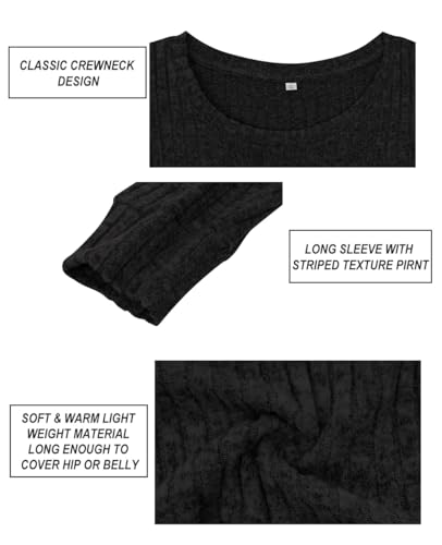 Image of CARCOS Plus Size Tops for Women Long Sleeve Raglan V Neck T Shirts Tunic Fall Blouse Xl-5Xl 14W -28W