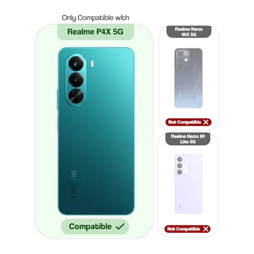 Image of Mr. Case Back Cover for Realme P4x 5G Sleek Frosted Translucent Back Only Compatible with Wireless Magnetic Accessories | Anti-Scratch Shockproof Phone Case - Brown