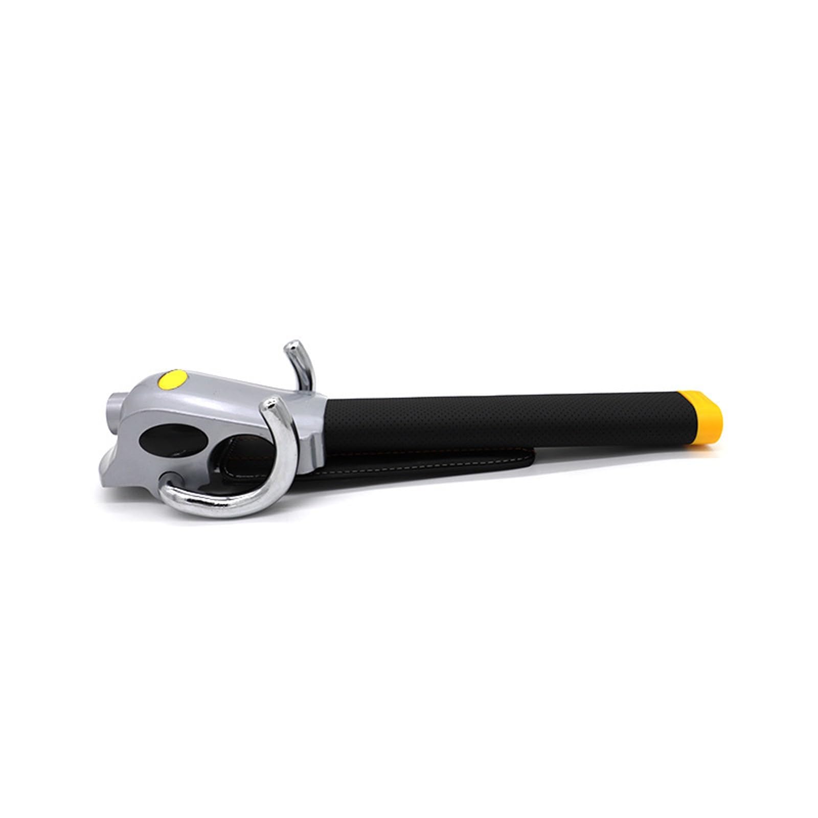 Steering Wheel Lock with Alarm, Anti-Theft Car Device Car Lock Universal Fit for Vehicle Truck Van SUV Car Security with 2 Keys(Silver)