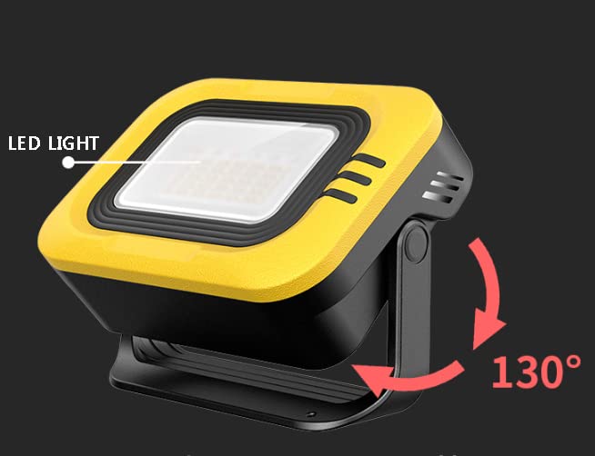 Lampe de travail LED avec trois niveaux de luminosité et batterie rechargeable USB - 6