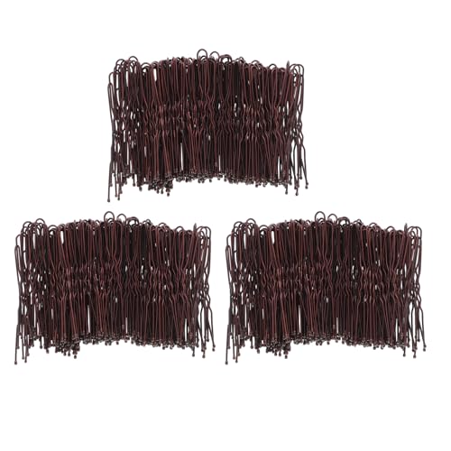 Épingles à chignon en métal en U coffret de 600 pièces pinces ondulées