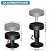 Krisler Adjustable Threaded Bed Frame Anti-Shake Tool, Headboard Stoppers, Bedside Anti Shake Tool for Beds Cabinets Sofas, 4PCs, 30-68mm (Black)