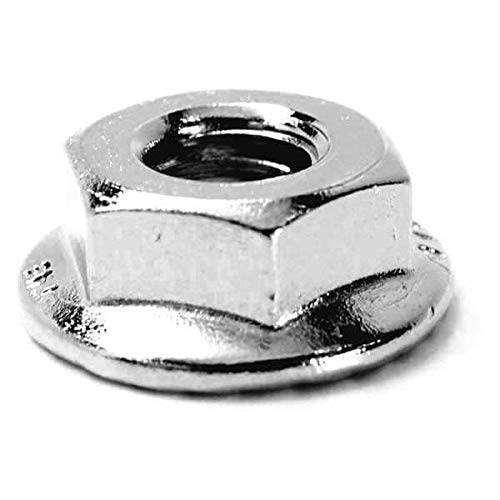 Flange Nut, 1/2", Flange Dia, SS, PK25