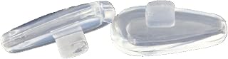 Airbag Clip On Nose Pads Compatible w Oakley Glasses Sunglasses OX5087 OX5113 OX5120 OX3127 OX3204 OX3222 OX5119 OX5122 OX5094 OO6005 OO4145 OO4147 etc (Clear - 1 Pair)