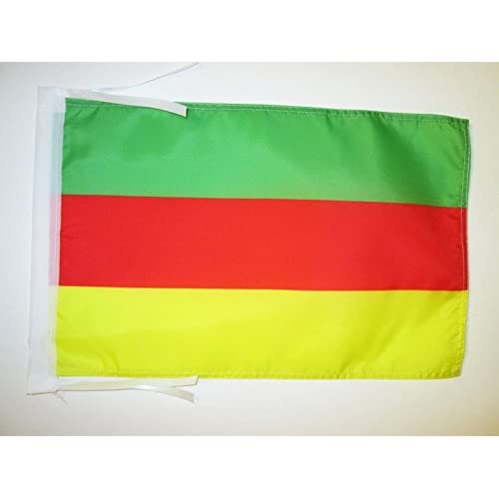 AZ FLAG - Bodo people Flag - 18'' x 12'' - 100% Polyester Bodos Small Banner with Two Cords - Fade Resistant - Vivid Colors - 18x12 in - 45x30 Cm โ image 1