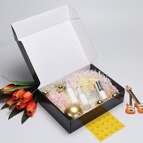 Image of HORLIMER 12x9x3 inches Shipping Boxes Set of 20, Black Medium Corrugated Cardboard Gift Mailer Box