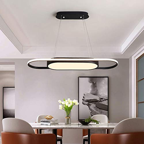 Lampe suspendue LED dimmable avec télécommande pour îlot de cuisine