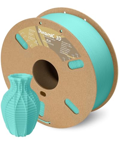Image of DURAMIC 3D PLA Filament Basic for 3D Printer Neatly Wound Easy Printing | 3D Printing Filament 1.75mm, Dimensional Accuracy + /- 0.02 mm, Fit Most FDM 3D Printers 1KG PLA Cyanblue