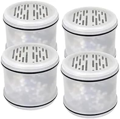 Muvzeznli replaces fixed shower filters and is compatible with MakeFit filtered shower heads - H5H117 (4Pack)