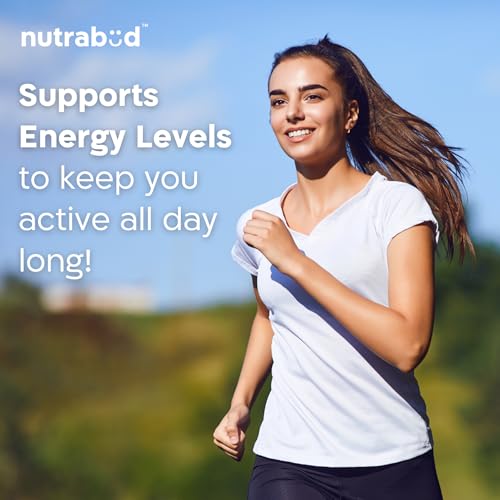 Image of Nutrabud Plant Based Vitamin B12 Supplement for Men, Women - 120 Capsules - 100% RDA of Natural B12 for High Absorption (120 Count (Pack of 1))