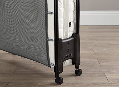 Jay-Be Inspire Cot Folding Bed with Micro e-Pocket Spring Mattress and Headboard, Regular, Black Frame - Thumbnail 5