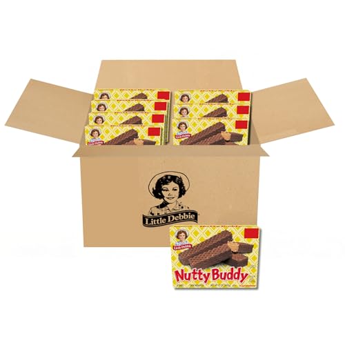 Little Debbie Nutty Buddy Wafers, 96 Twin-Wrapped Bars (Pack of