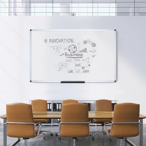 VIZ-PRO Dry Erase Board/Whiteboard, 96 x 48 Inches, Wall Mounted Board for School Office and Home 8' x 4' by VIZ-PRO - Image 5