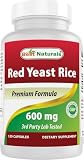 Best Naturals, Red Yeast Rice, 600 mg capsules,...