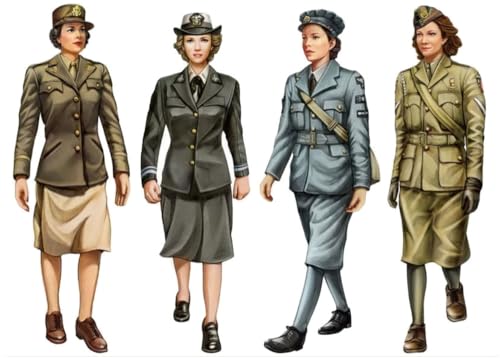 Diorama militaire réussi grâce aux figurines Bronco CB35037 1/35 US British Female
