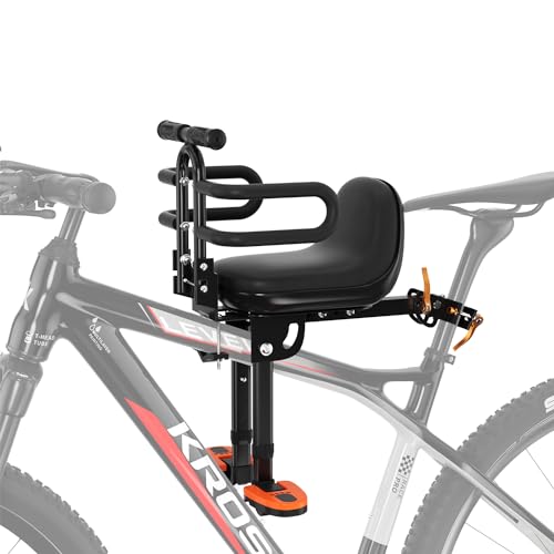 XIEEIX Child Bike Seat, Kids Bike Seat with Guardrail, High Seat Cushion Backrest Mountain Bike Child Bike Seat, Bicycle Child Safety Seat for Children from 1 to 3 Years Old