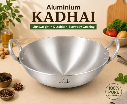 Image of Baby Silver Kadai for Cooking Stainless Steel (Alu Kadhai 6no)