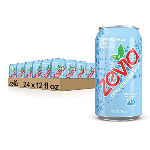 Zevia All Natural Soda, Caffeine-Free Cola, 12 Ounce (Pack of 24) Frustration Free Package