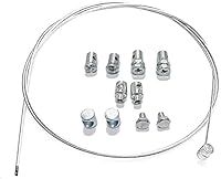 1m Kupplungsseil,Universal Clutch Gaspedal Bremskabel Reparatursatz für Motorräder,Motorrad Notfall Bremsgaszug Gaszug Reparatur Set mit Nippel Universalteilen-A1