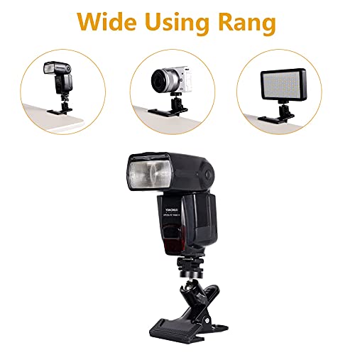 Qyxinc Heavy Duty Tripod Camera Clip Clamp Mount, 360 Degree Swivel Mini Ballhead With 1/4 Inch Screw For Video Came,Photography,Dslr,(2Pack) #TOP3