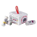 Haute Diggity Dog White Paw Grrriety Pack Activity House, Plush Designer Dog Toys with Interactive Squeaker, Stimulating Pet Enrichment, Machine-Washable & Safe Materials for All Breeds, One Size