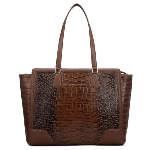 Image of Da Milano Leather Tote Bag Fits Upto 15 inch Laptop