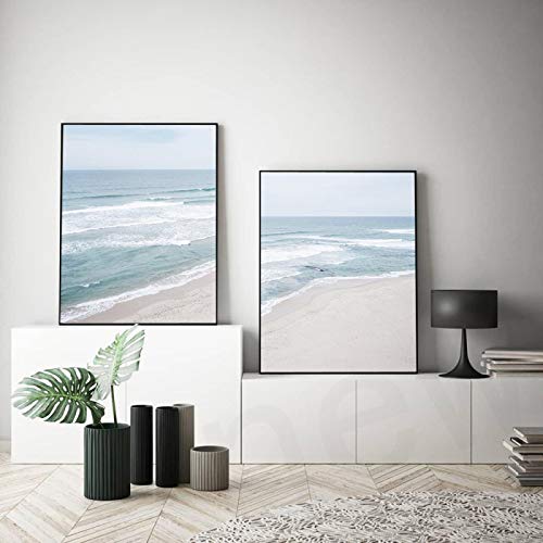 Peinture plage et mer azur créez un salon nordique relaxant