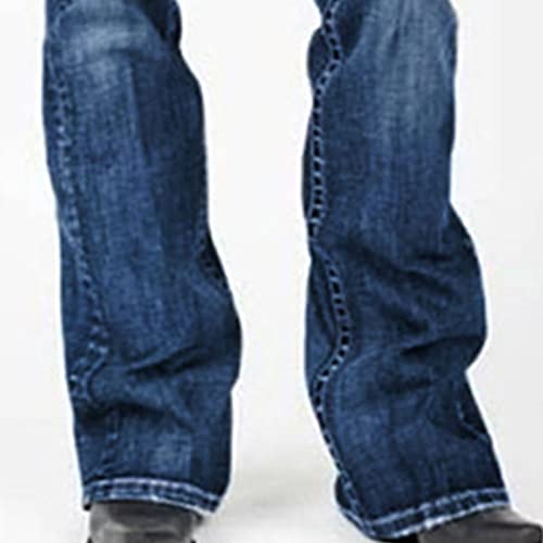 Women's Washed Boyfriends Wide Leg Jeans Stretch Casual Slim Fit Denim Pants Vintage Straight Jean Trousers4