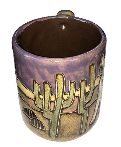 Mug Mara Stoneware Coyote Desert Cactus 16 oz miniatura 2