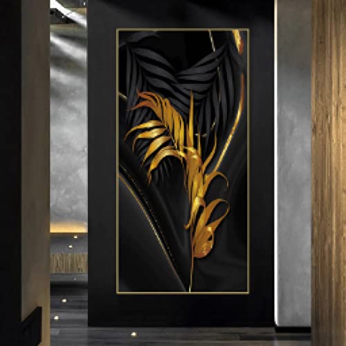 Affiche feuille d'or dsdsgog art mural de salon 60x120cm sans cadre