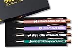 InnoBeta Jack Russell Gifts for Women, Girls, Ballpoint Pen Set of 4, Jack Russell Stuff for Jack Russell Lovers, Jack Russell Mom Gifts for Birthdays, Christmas