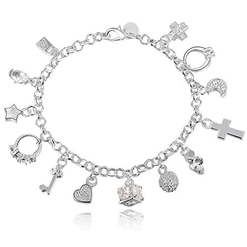 Bracelet cœur et étoile en zircon pour sublimer vos tenues