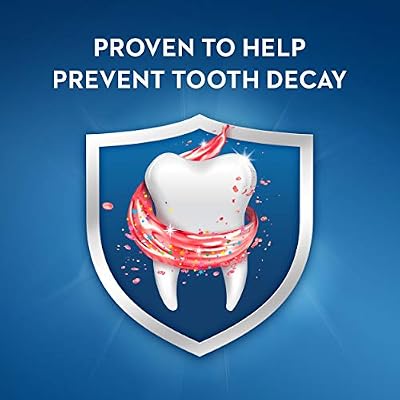 Crest Kid's Cavity Protection Toothpaste, Crest Kids Toothpaste, For Children And Toddlers 2+, Sparkle Fun, 4.6 Oz (Pack of 3), Toothpaste For Kids, Packaging may vary
