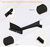Cozlly Poziomy stojak do PS5, PS5, kompatybilny z PlayStation 5 Disc & Digital Edition, poziomy stojak na akcesoria PS5, stojak z podkładkami antypoślizgowymi - czarny