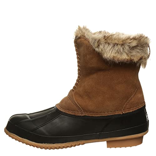 BEARPAW Women's Deborah Hickory Size 9 | Women's Mid-Calf Boot | Women's Slip-On Boot | Comfortable Winter Boot