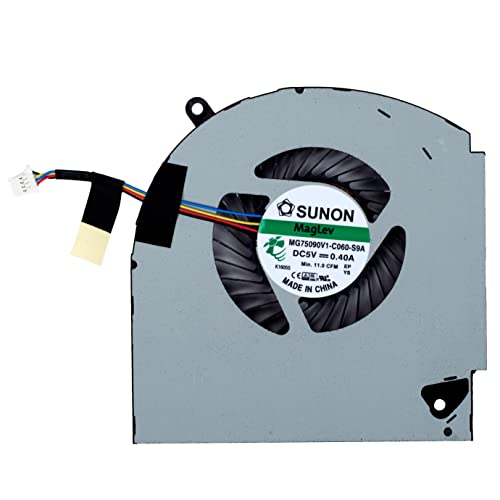 Replacement Cpu And Gpu Cooling Fan For Dell Alienware 17 R4 & Alienware 17 R5 Series Game Laptop P/N: Mg75090V1-C060-S9A Mg75090V1-C070-S9A 0K2Pkv 04Rfw1 #TOP2