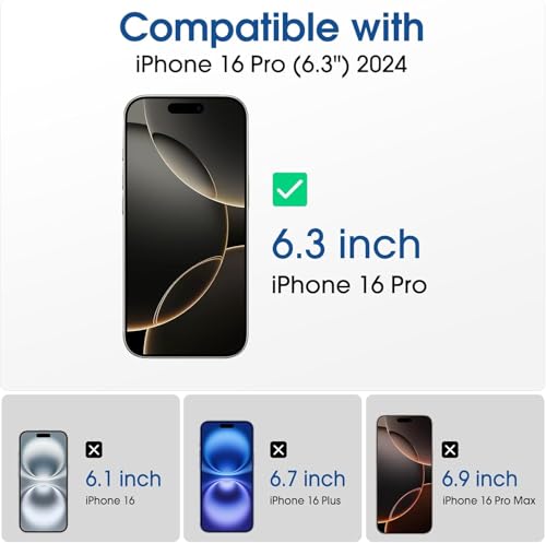 Image of Supershieldz NeoGuard HD+ Gaming Matte Tempered Glass Screen Protector Guard for iPhone 17 /16 Pro, 9H Hardness, Anti-Static, Case-Friendly, Easy Installation Kit - 1 Pack