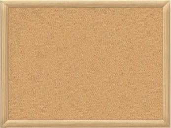 Bulletin Board 11.8"x15.7" Wood Frame Cork Push Pins