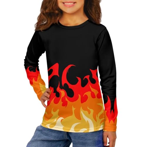 Image of Girls Basic Tee Shirts Outdoor Long Sleeve Shirt Winter Clothes Size 3-16 Top Fall Clothes Gift for Holiday