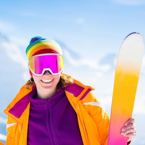 EXP VISION Ski/Snowboard Goggles, Anti-Fog Snow Goggles for Men & Women - Perfect for Skiing, Snowboarding & Winter Sports - Thumbnail 6