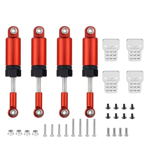 Accessoires WPL C14 C24 1/16 amortisseurs voiture RC de rechange rouge