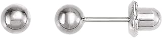 Inverness 4 mm Bezel Titanium Piercing Earrings Clear cristal, Sterile Hypoallergenic for Sensitive Ears. Packaged in sterile, tamper-resistant cassettes.