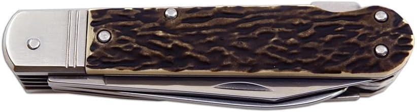Mikov Hunting Knife FIXIR 232-XH-6V 6-in-1 Multi-Tool Featuring Premium 440A Steel, Double- Tooth wood Saw & Faux Stag Antler Handle