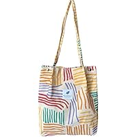 KEYRI Tote Bag, Bolsa de Pana Grande para Mujer Lavable y
